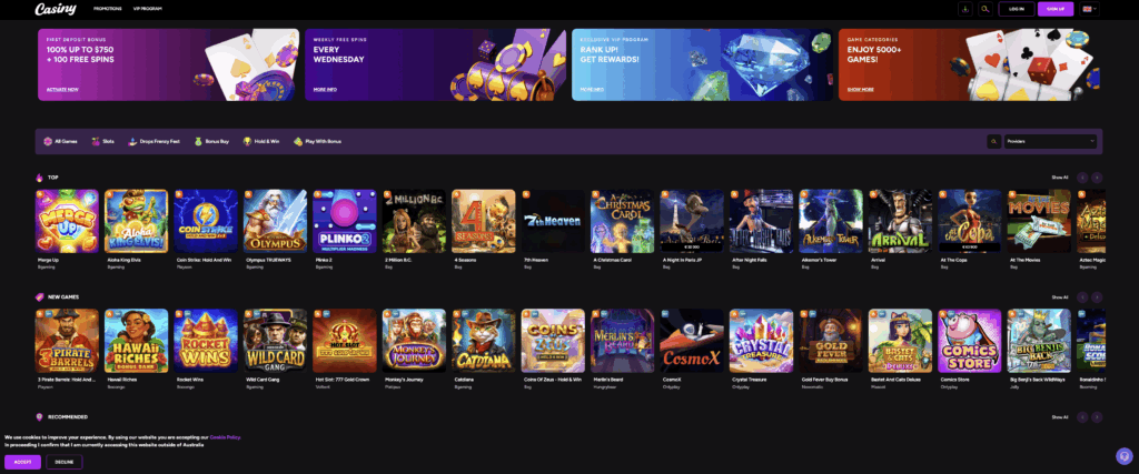 Unlock Excitement Casiny Casino No Deposit Bonus